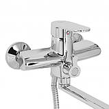 Смеситель для ванны Lidz Tani 005 с поворотным изливом (c душевым гарнитуром) (k40) LDTAN005CRM44962 Chrome, фото 3