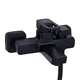 Смеситель для ванны Lidz Wawel 006 (c душевым гарнитуром) (k35) LDWAW006BLA45393 Black, фото 3