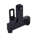 Смеситель для ванны Lidz Wawel 006 (c душевым гарнитуром) (k35) LDWAW006BLA45393 Black, фото 6