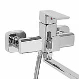 Смеситель для ванны Lidz Dozorca 005 с поворотным изливом (c душевым гарнитуром) (k35) LDDOZ005CRM45405 Chrome, фото 3