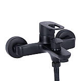 Змішувач для ванни Lidz Latwa 006 (з душовим гарнітуром) (k35) LDLAT006BLA45419 Black, фото 3