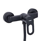 Смеситель для душа Lidz Latwa 010 (с душевым гарнитуром) (k40) LDLAT010BLA45421 Black, фото 4