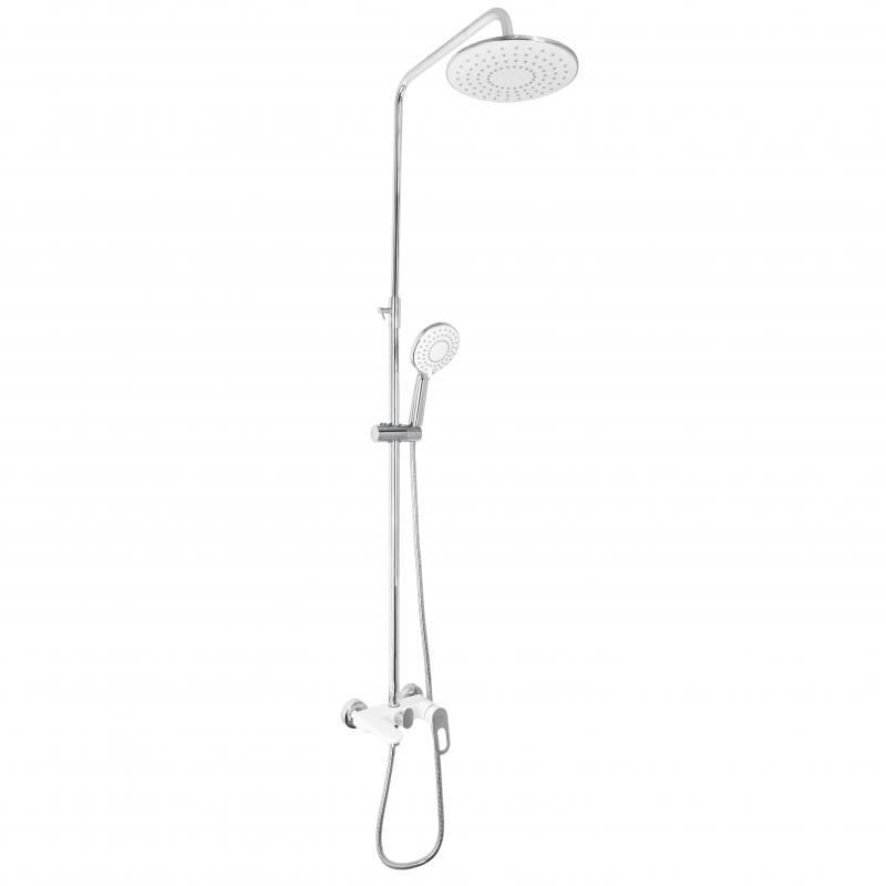 Душова система універсальна Lidz Latwa 1030 на три споживача (з виливом) (k35) LDLAT1030WHI45427 White, фото 1