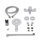 Смеситель для ванны Qtap Vlasta New с длинным поворотным изливом (c душевым гарнитуром) QTVLA260CRM45644 Chrome, фото 6