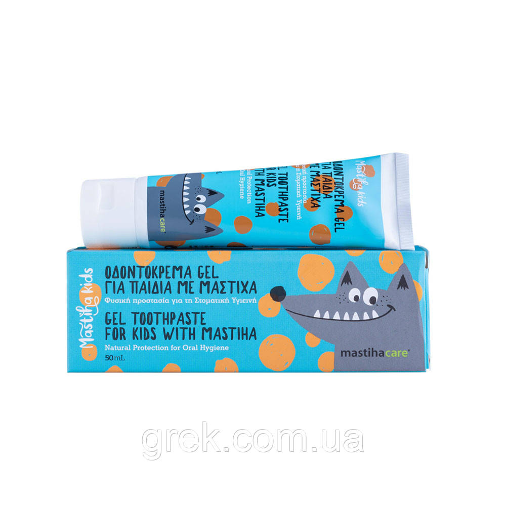 Дитяча зубна паста-гель з мастикою Хіос 3+ MastihaShop 50 мл, фото 1