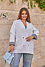 Жіночий базовий піджак на підкладці з манжетами "Lavita" | Норма і батал | Розпродаж моделі, фото 7