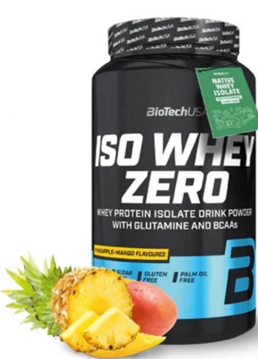Сиворотковий ізолят BioTech Iso Whey Zero 908 g ананас-манго