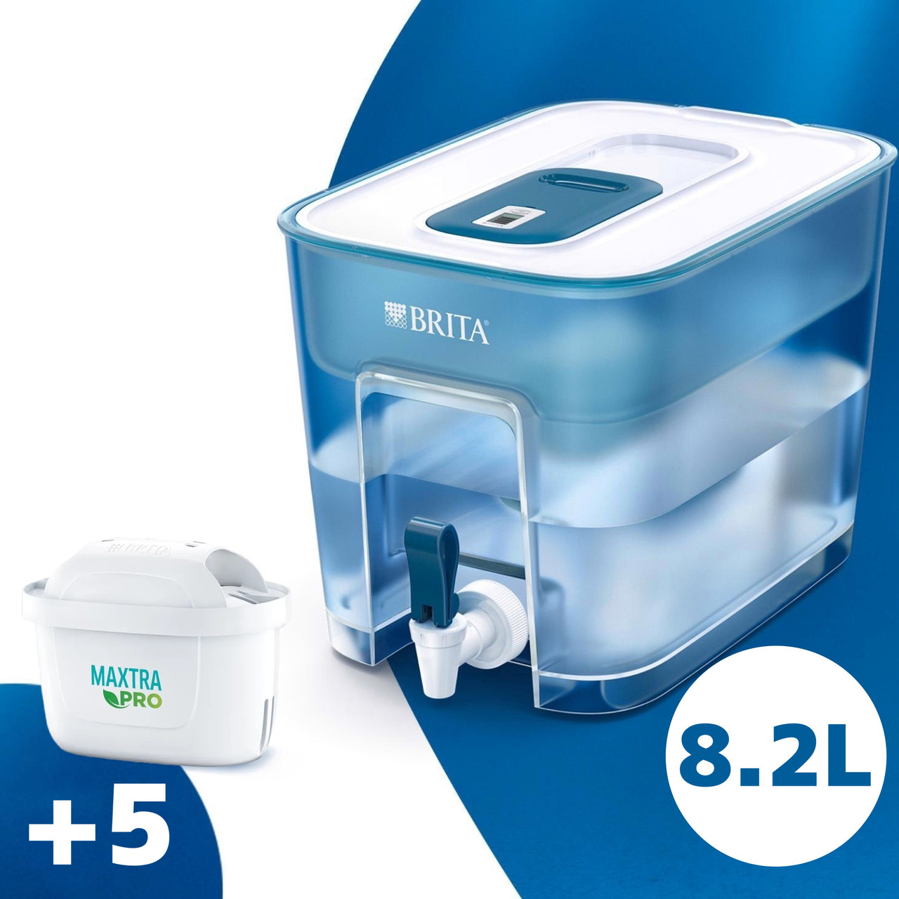 Фільтр для води Brita Flow 8,2 л Глечик Brita зі змінними картриджами 5 шт, фото 1