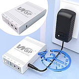 Універсальне джерело безперебійного живлення міні UPS WGP ємність 38.48wH 10400mAh (Білий), фото 6