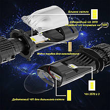 LED линзы H4 DECKER LED GL-01 PRO 6K H4 H/L, фото 5