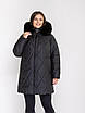 Пуховики зимові жіночі великого розміру 54-68 моко, фото 4