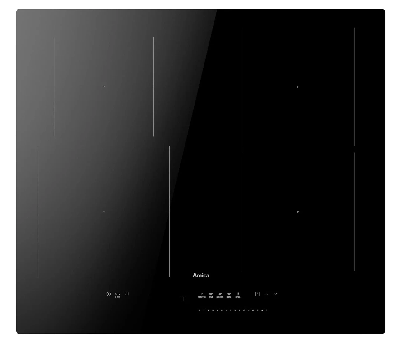 Варильна поверхня індукційна Amica PIE6541PHTSUN 3.0, фото 1