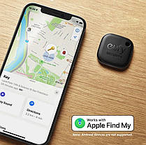 Пошуковий брелок eufy Security by Anker SmartTrack Link працює з Apple Find My Black, фото 5