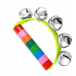 Дитячі ручні бубонці напівкруг. Музична іграшка