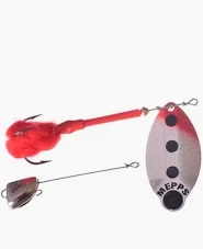 Блешня Mepps Lusox Fluo 2 hot Red-Silver блістер