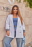 Жіночий базовий піджак на підкладці з манжетами "Lavita" | Норма і батал | Розпродаж моделі, фото 9