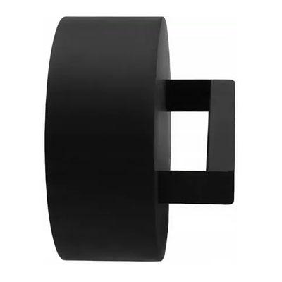 Заглушка до трійника Darco Ø 120 чорна сталь 2 мм