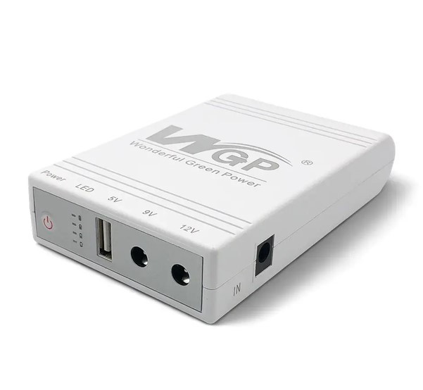Повербанк з функцією безперебійника WGP 103 Mini UPS для роутера/модема/маршрутизатора