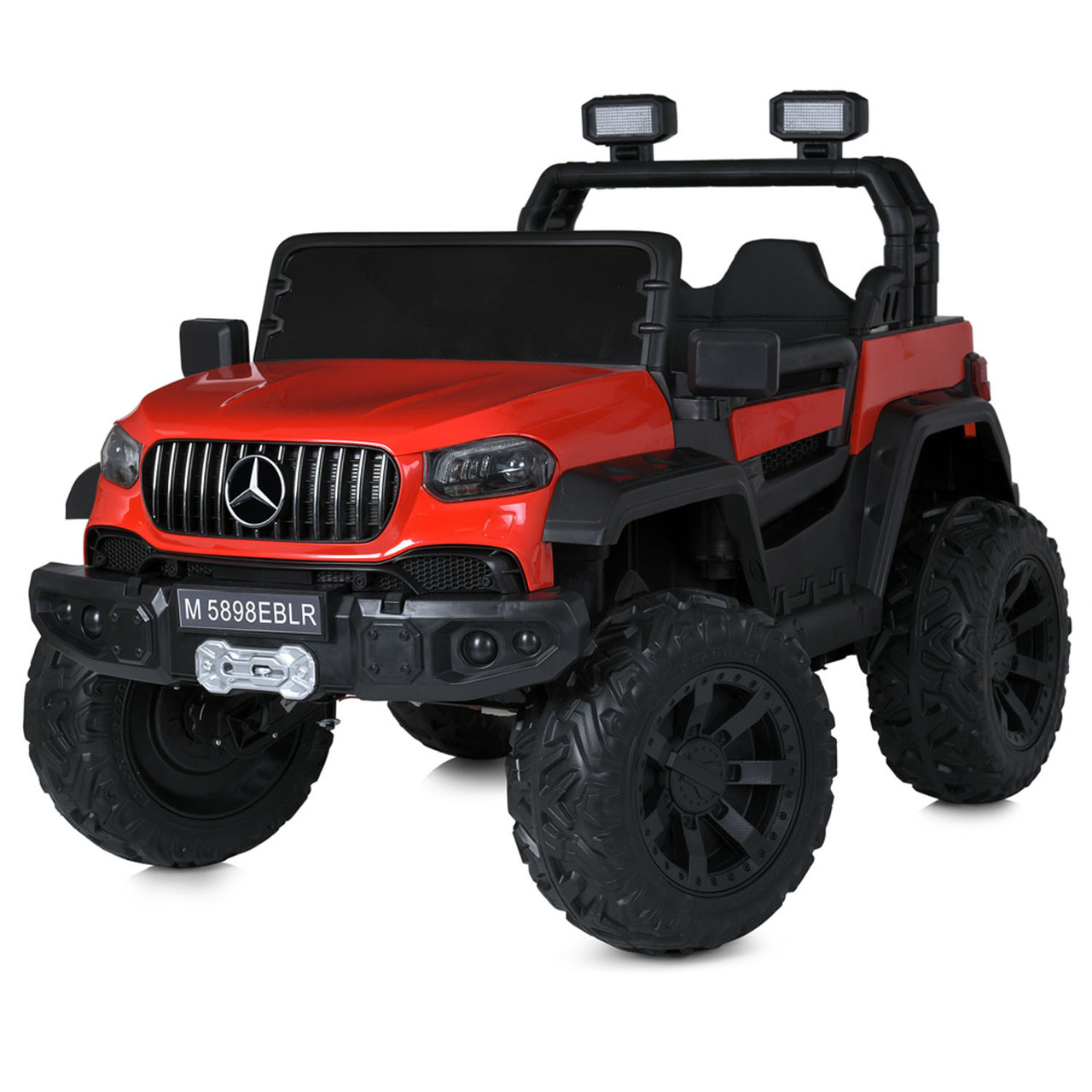 Електромобіль джип дитячий Mercedes-Benz (пульт 2,4G, 4 мотори 25W, акумулятор. 12V12AH, світло, MP3) M 5898EBLR-3, фото 1
