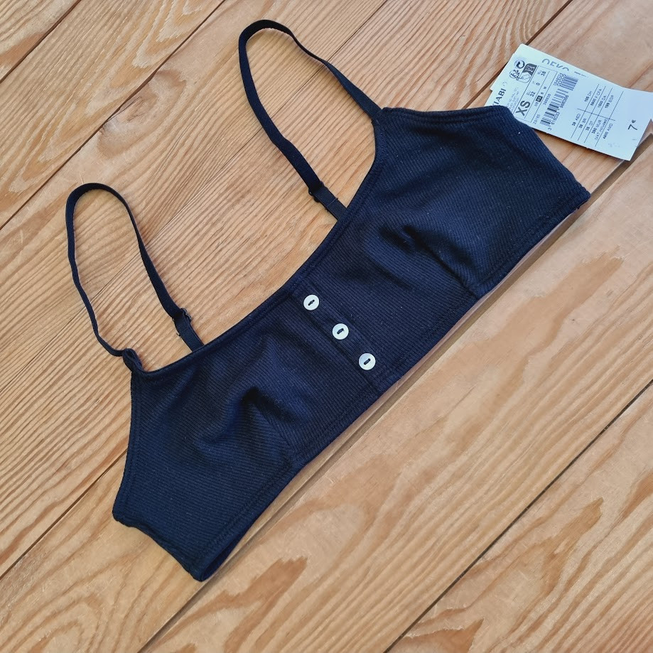 Топ для дівчинки, розмір XS (14 років), колір чорний