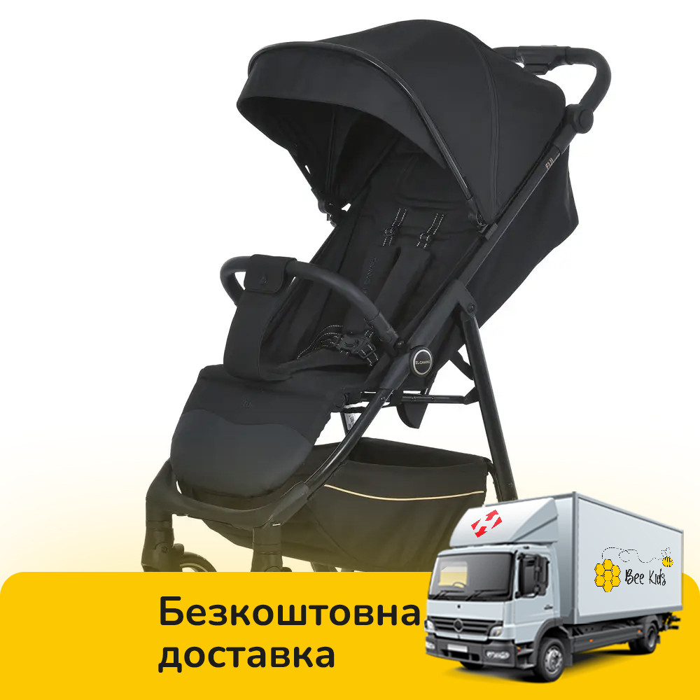 Прогулянкова коляска El Camino FIJI ME 1113-2 Black Matt Чорна, фото 1