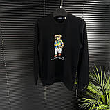 Чоловіча кофта світшот Polo Bear by Ralph Lauren CK8442 чорна S, фото 3