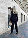 Костюм діловий жіночий ПІДЖАК ТА БРЮКИ ЧОРНИЙ 1613, фото 5