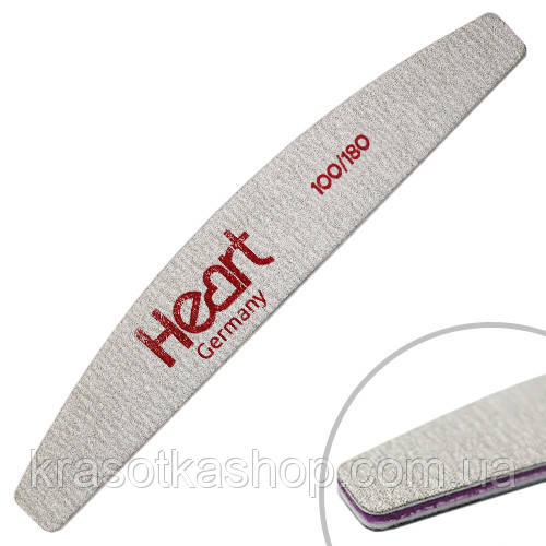 Пилка для нігтів Heart Half 100/180, фото 1
