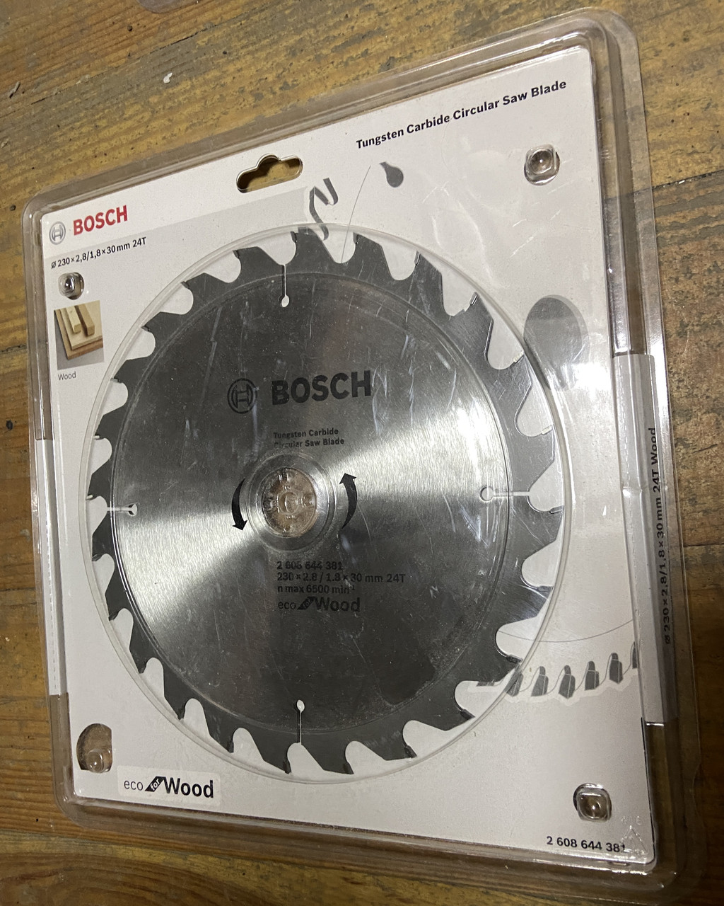 Пильний диск Bosch Eco for Wood 230x2, 8/1, 8x30-24T