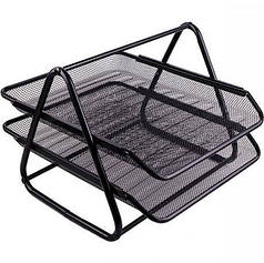 Лоток гориз. 2 відділ. метал 1086-В чорний