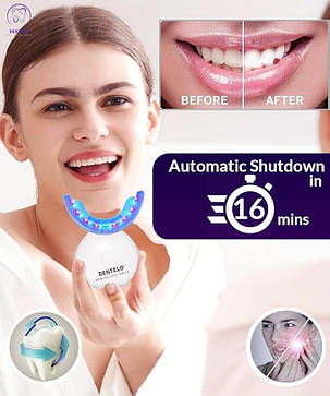 Набір для вибілювання зубів DENTELO 32 LED з 3 олівцями для вибілювання зубів — 20 сеансів вибілювання, фото 3