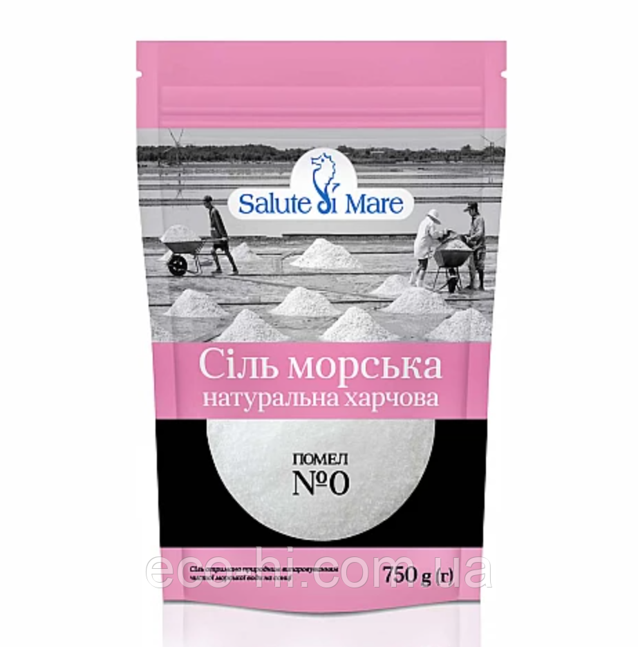 Сіль морська помел 0 , 750 гр Salute di Mare