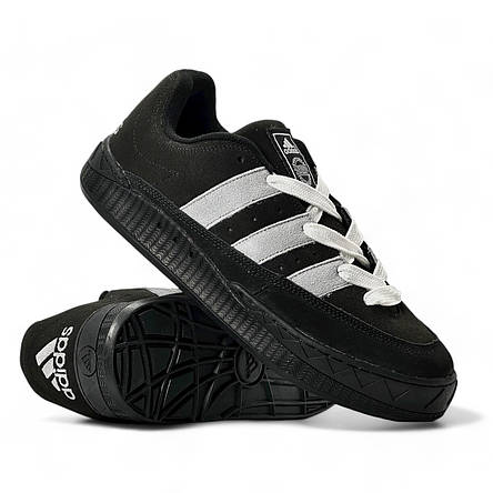 Чоловічі кросівки Adidas Adimatic весняні замшеві чорні демісезонні, фото 1