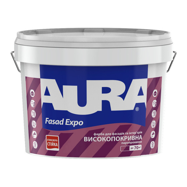 Фарба AURA Fasad Expo дисперсійна, 5 л