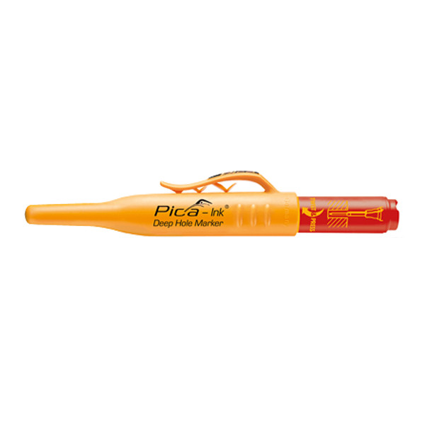 Маркер PICA Ink Deep Hole Marker, фірмовий із довгим носиком, червоний