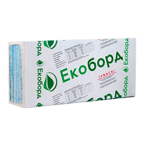 Пінополістирол ЕКОБОРД екструдований 50*600*1200 мм, 8 шт./уп