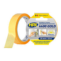Стрічка малярська HPX 4400 маскувальна, 25 мм*25 м, "золота"