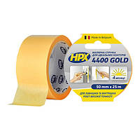 Стрічка малярська HPX 4400 маскувальна, 50 мм*25 м, "золота"