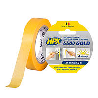 Стрічка малярна HPX 4400 маскувальна, 24 мм*50 м, "золота"