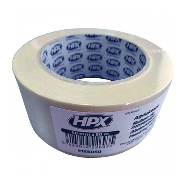 Стрічка малярська HPX 60 °C Економ, 48 мм*45 м (біло-кремова)