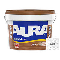 Деревозахисний засіб AURA Lasur Aqua (білий), 2,5 л