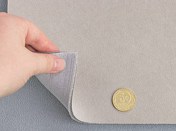 Автовелюр стельовий світло-бежевий Micro S22, на поролоні 3мм з сіткою шир. 1.70 м