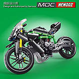 Конструктор мотоцикл дитячий спортивний спортивний гоночний на 639 деталей, фото 4