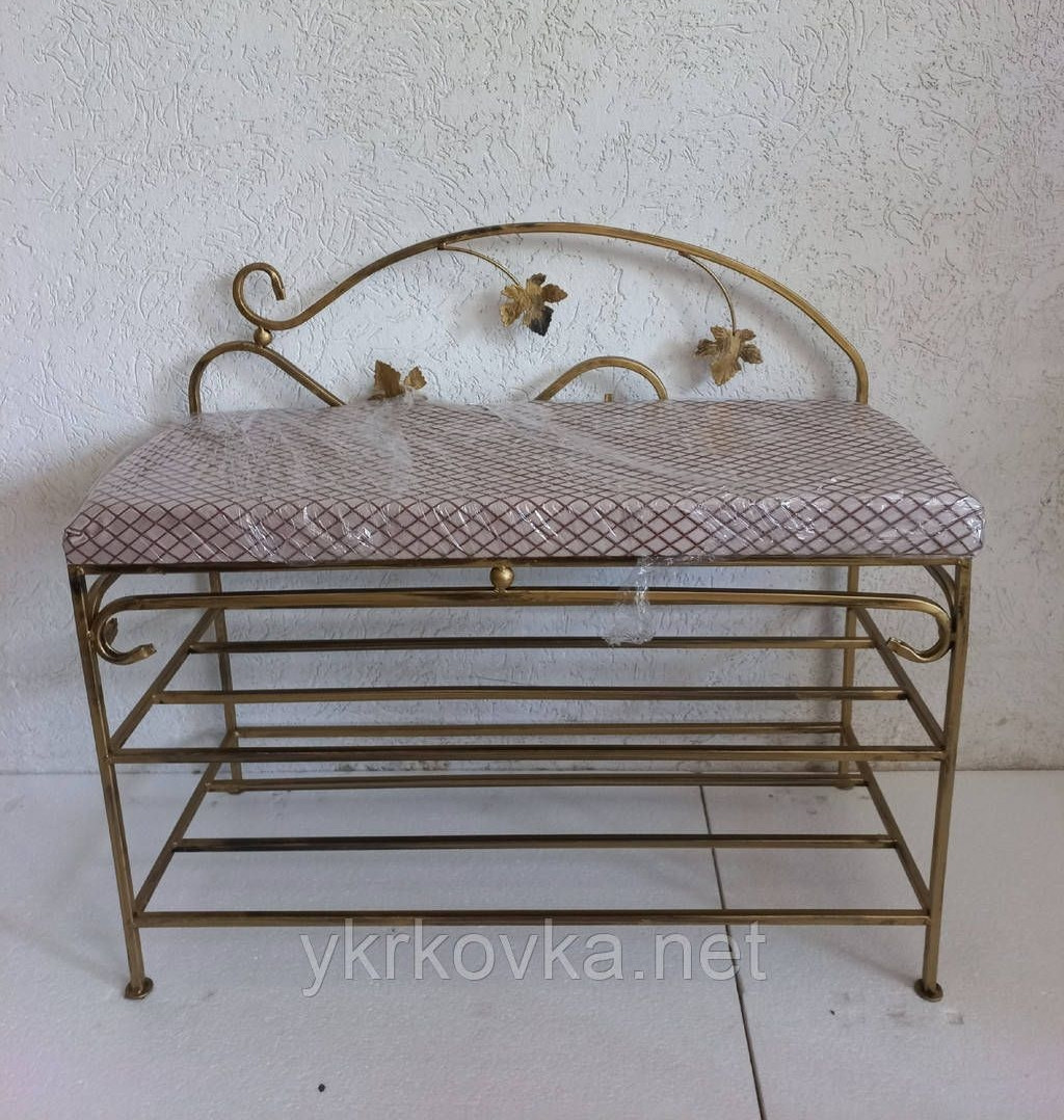 Пуф банкетка зі спинкою 74 см, фото 1