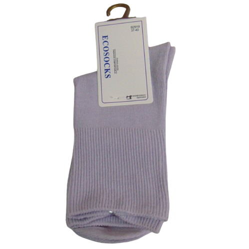 Бавовняні шкарпетки Ecosocks 37-40 бузкові 2919, фото 1