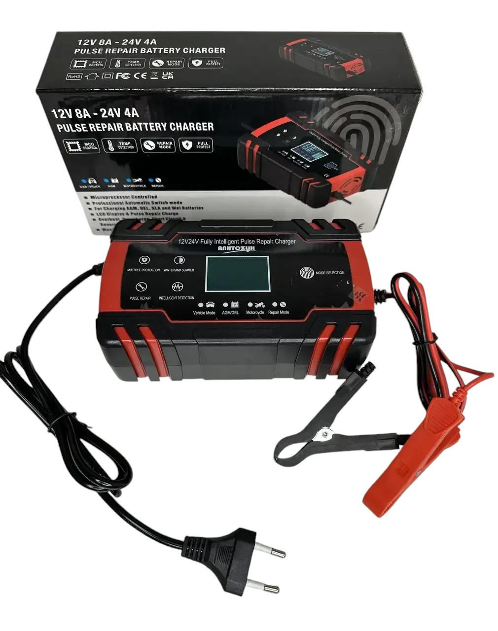 Зарядка для акумуляторів 12В, 24В Smart Lemanso LM40400, фото 1