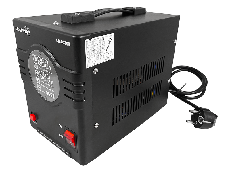 Стабілізатор напруги релейний Lemanso LM40302 1200Вт/1500VA, фото 1