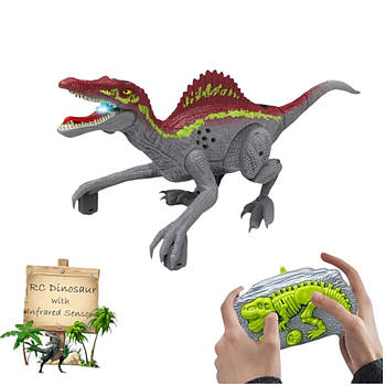 Динозавр на радіокеруванні (2 кольори, акум. 3,7V, пульт 2,4G, музика, звуки, світло, в коробці) NY 058 A