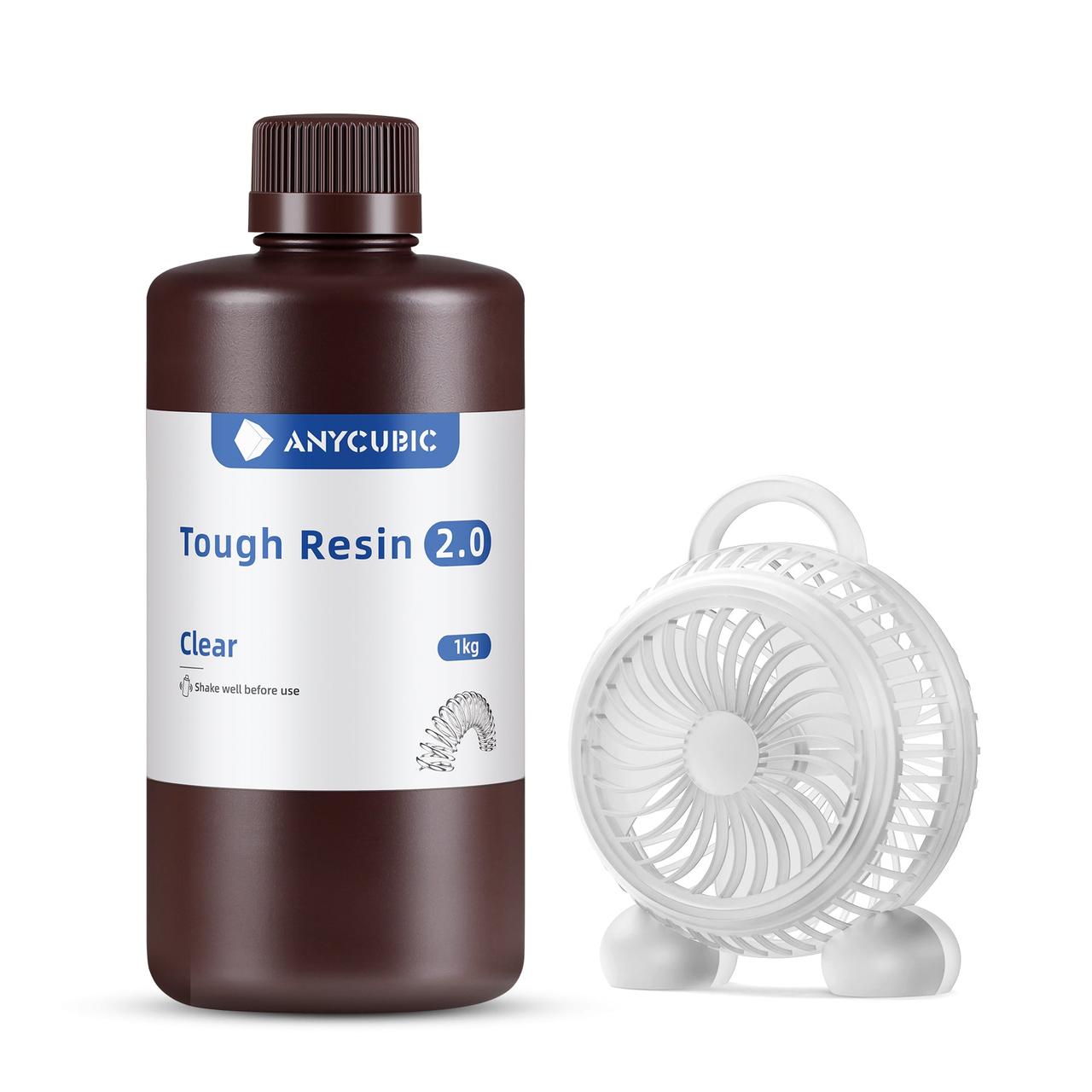 Фотополімерна смола Anycubic Tough Resin 2.0 Clear (Прозорий)