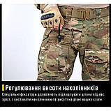 Тактичні штани G3 Combat Pants без наколінників (Мультикам) розмір S, фото 7